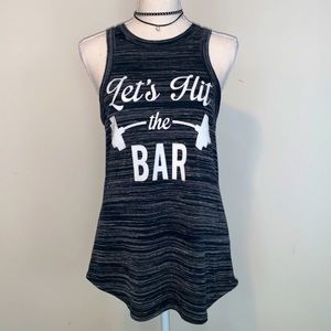 SM Gray Sleeveless Muscle Tee Tunic Top